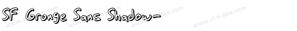 SF Grunge Sans Shadow字体转换